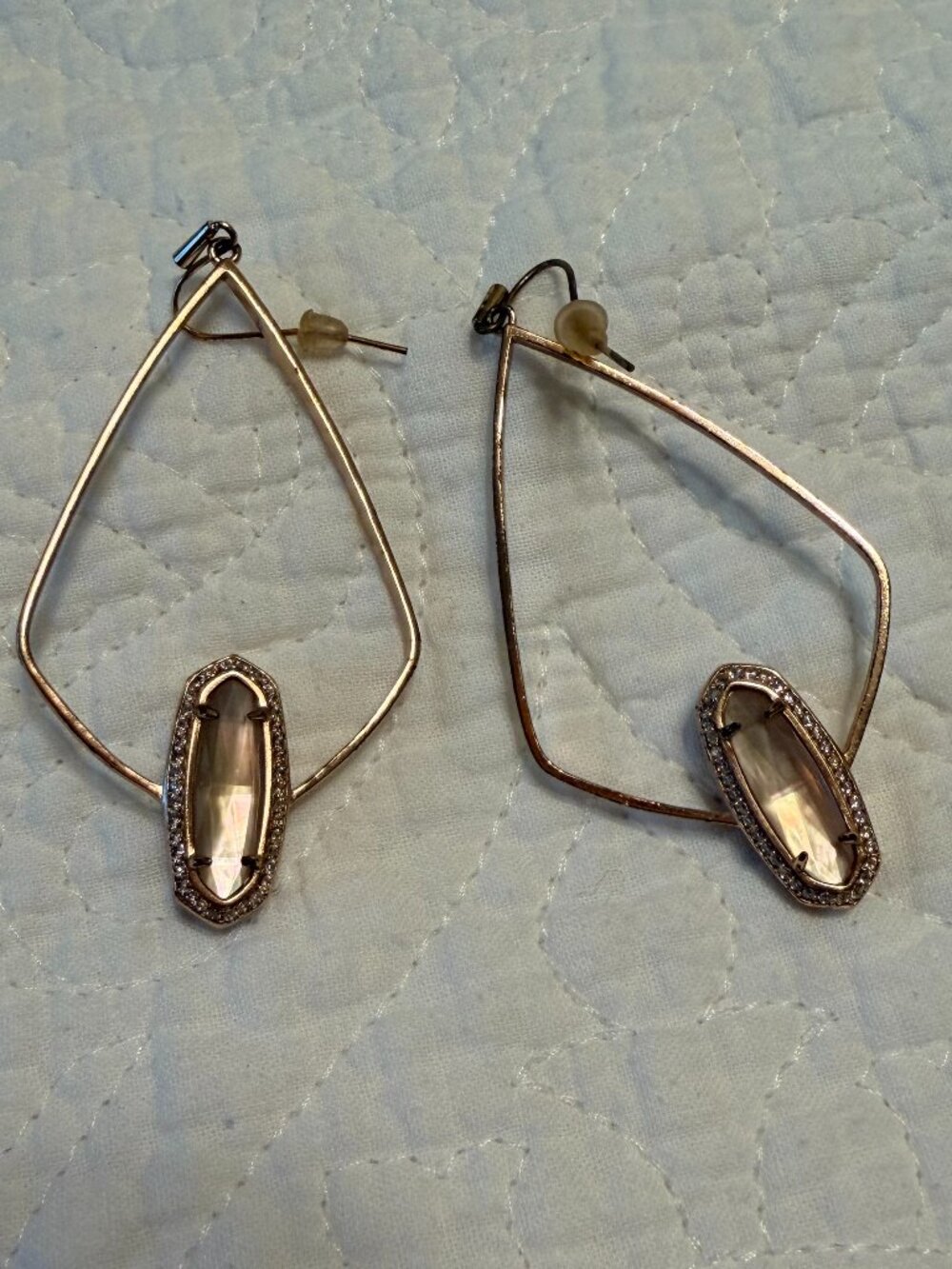 Kendra Scott Rose Gold Gem Earrings